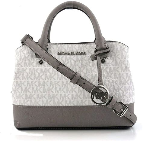 gray and white michael kors bag|Michael Kors grey crossbody bag.